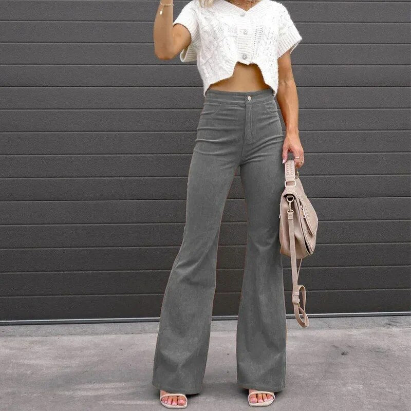 Carra | Flared Leg Trousers