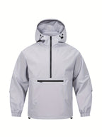Casual Sports Jacket with Hood and Long Sleeves