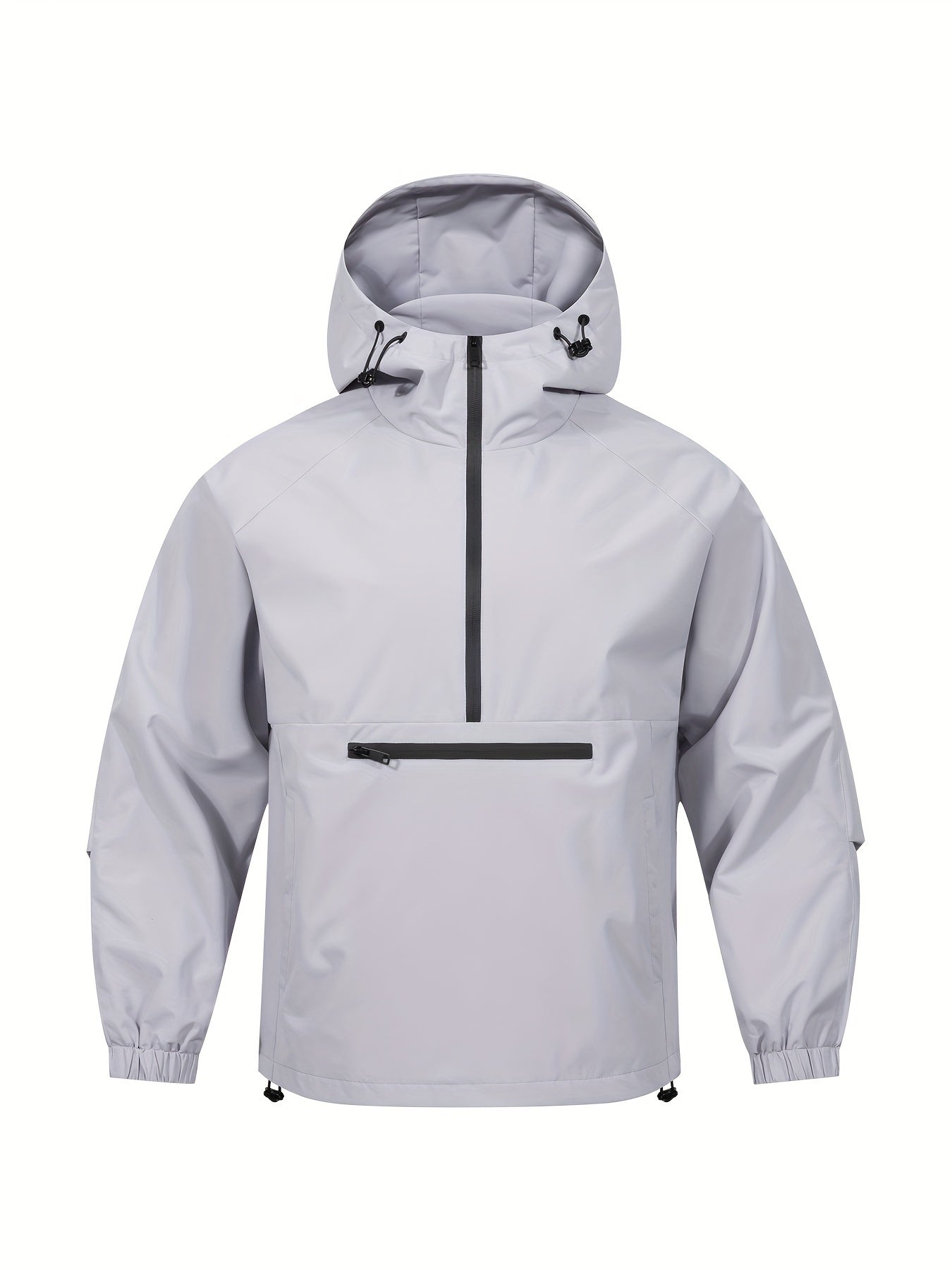 Casual Sports Jacket with Hood and Long Sleeves