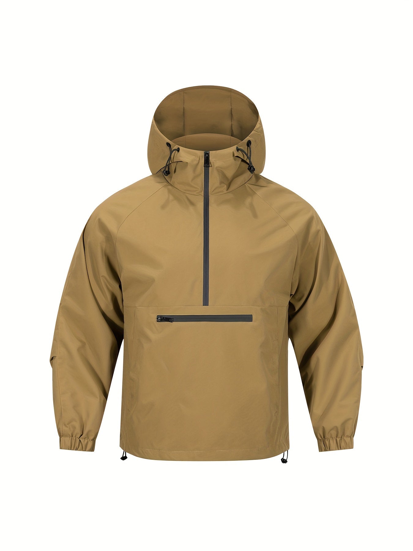 Casual Sports Jacket with Hood and Long Sleeves