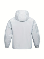 Casual Sports Jacket with Hood and Long Sleeves
