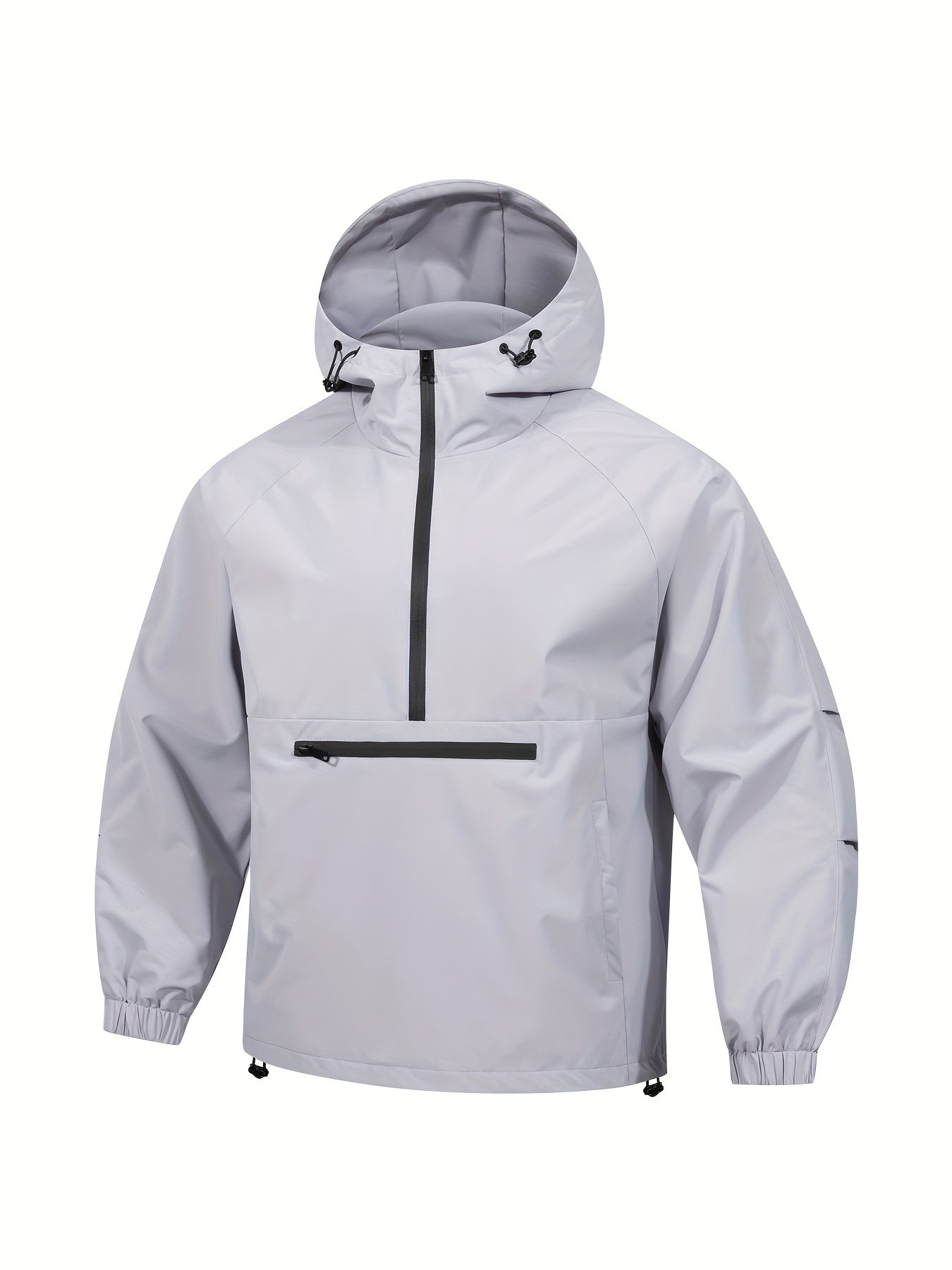 Casual Sports Jacket with Hood and Long Sleeves