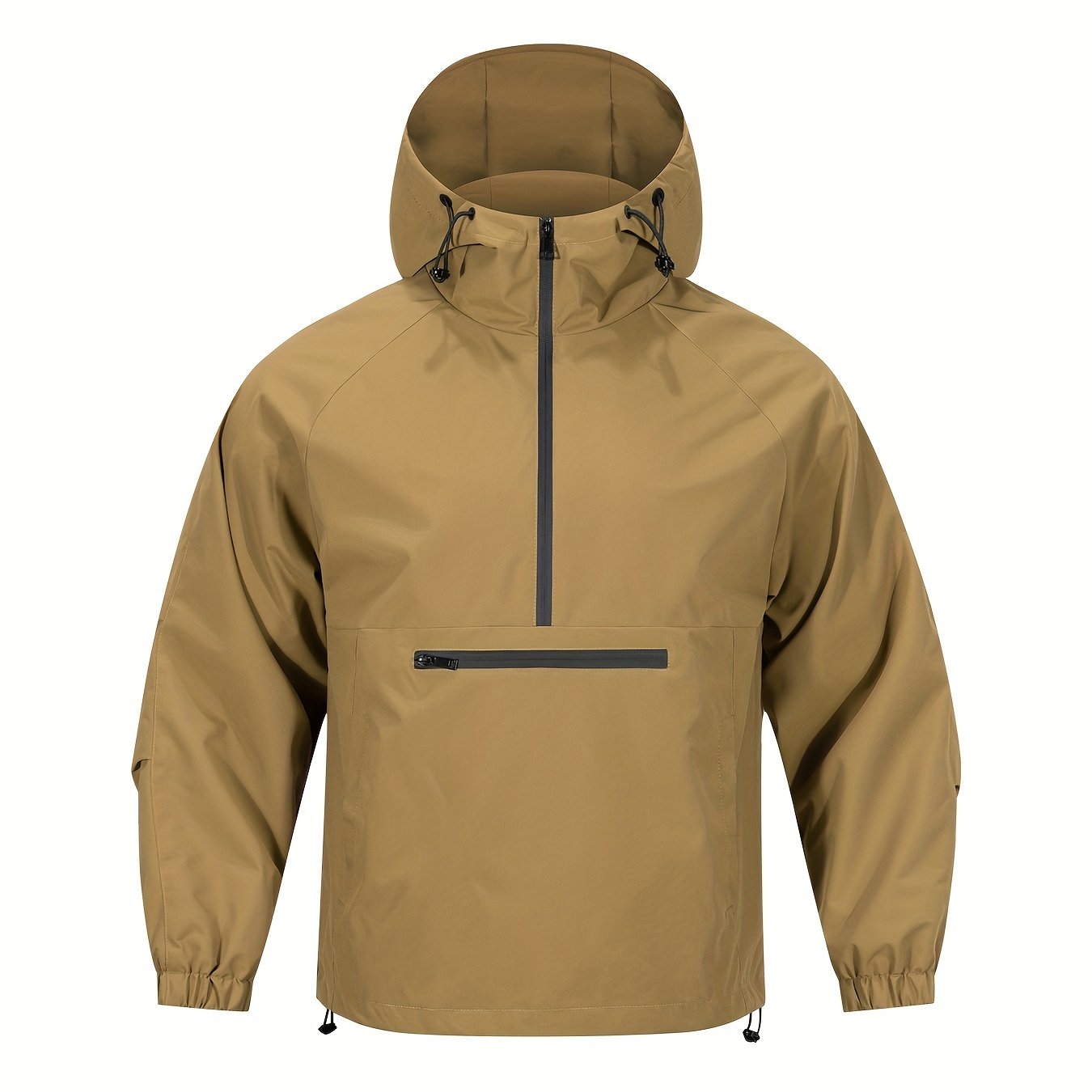 Casual Sports Jacket with Hood and Long Sleeves