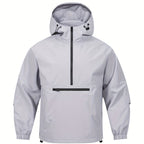 Casual Sports Jacket with Hood and Long Sleeves