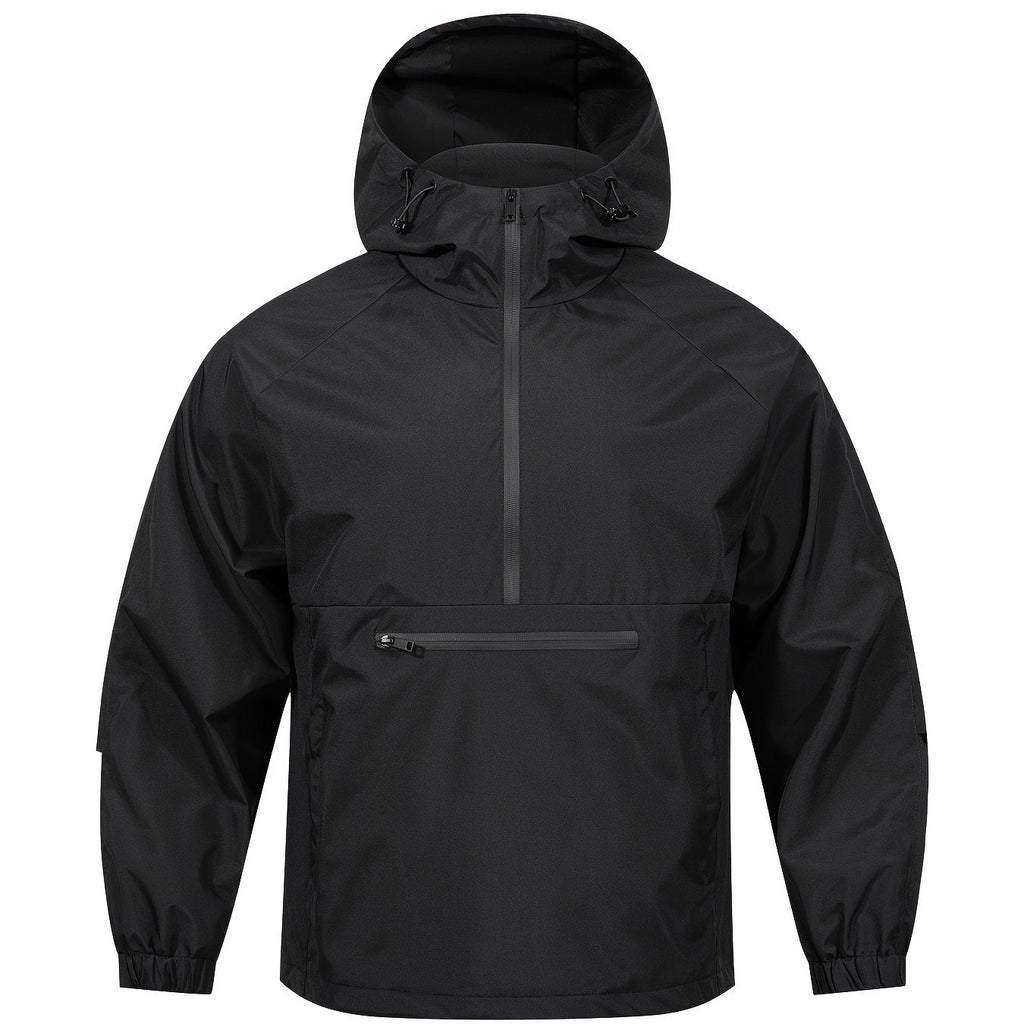 Casual Sports Jacket with Hood and Long Sleeves