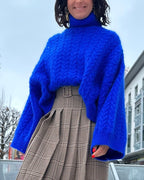 Relaxed Colorful Turtleneck Sweater