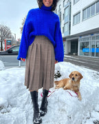 Relaxed Colorful Turtleneck Sweater