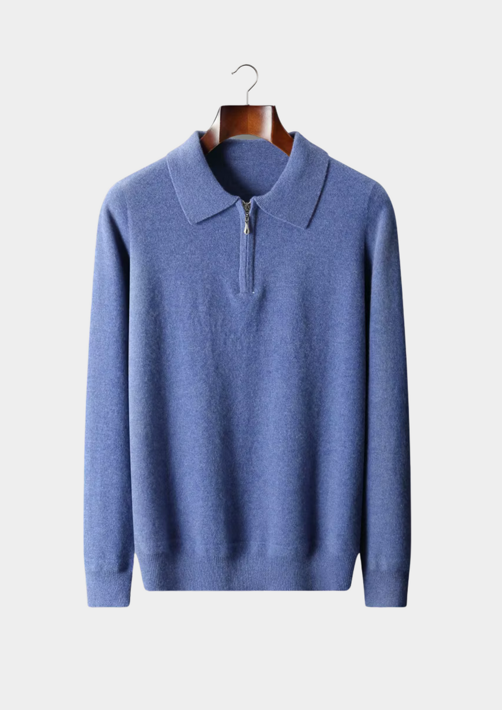 Premium Extra-Fine Merino Wool Half-Zip Polo