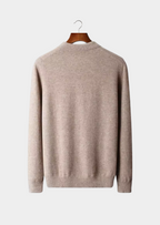 Classic Polo Sweater in Pure Extra-Fine Merino Wool