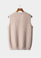 Premium Extra-Fine Merino Wool Crew Neck Sweater Vest