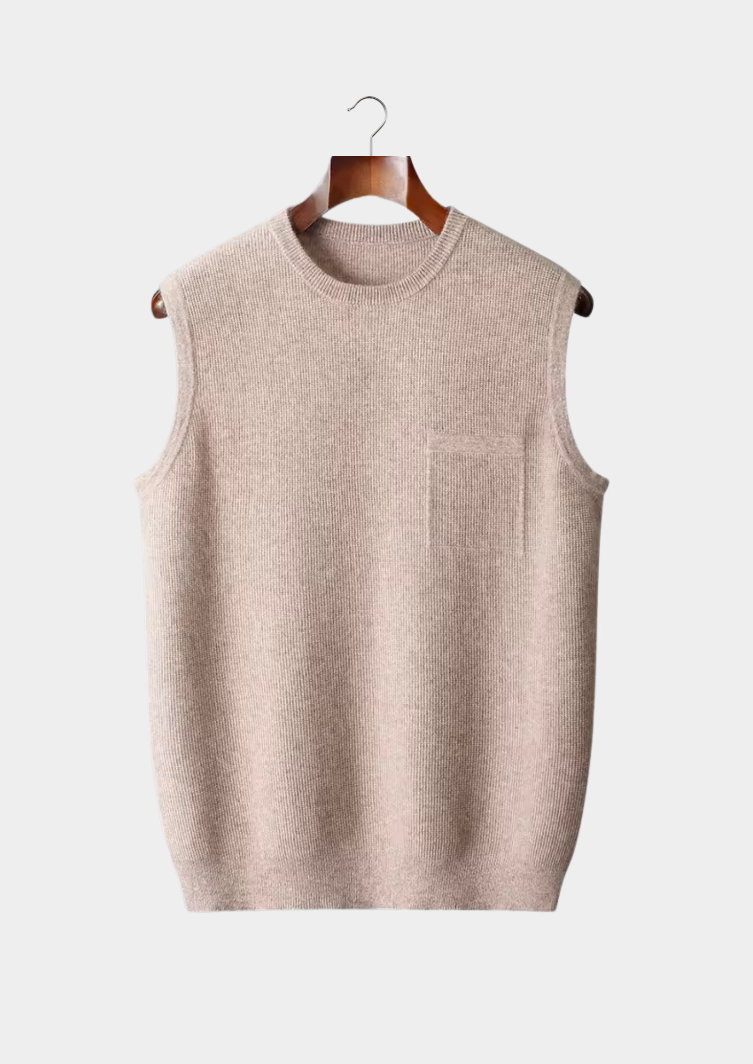 Premium Extra-Fine Merino Wool Crew Neck Sweater Vest