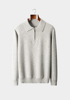 Premium Extra-Fine Merino Wool Half-Zip Polo