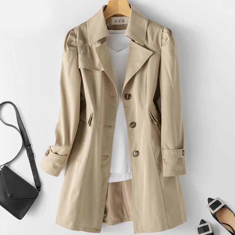 Chic Women's Tailored Trench Coat