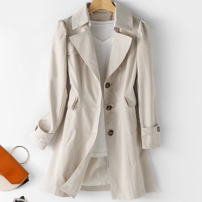 Chic Women's Tailored Trench Coat