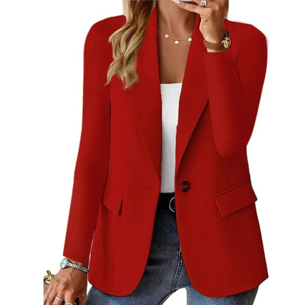 Charlotte | Chic Women's Blazer with Pockets and Buckle for the Professional Look