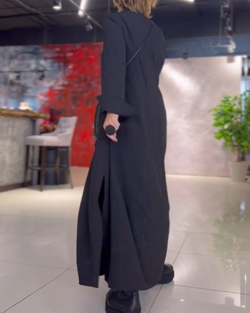 Chloe | Flowing Maxi Dress with Side Slit