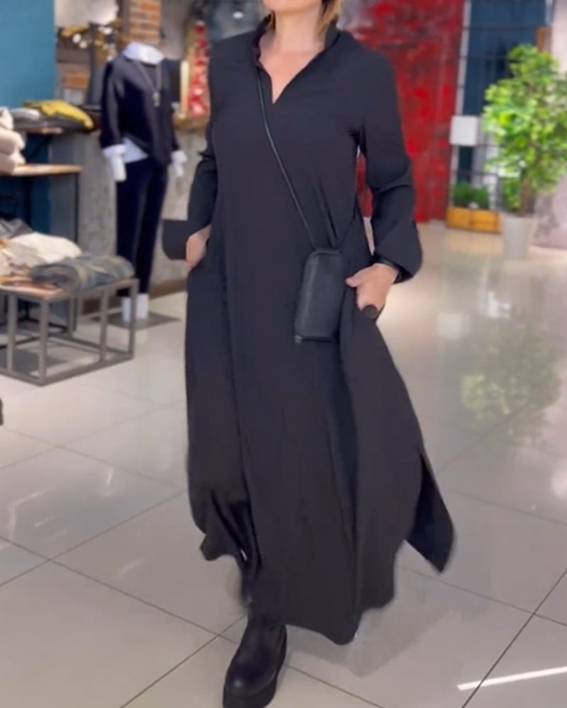 Chloe | Flowing Maxi Dress with Side Slit