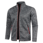 Christian | Men's Windproof Jacket with Pockets and Stand-Up Collar