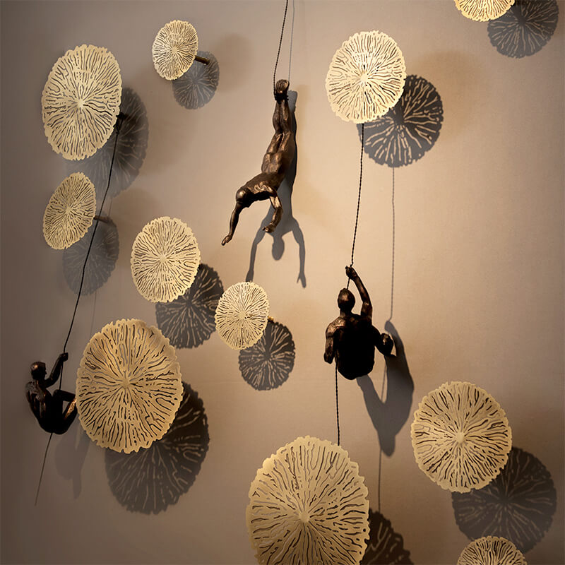 PeakFigures Wall Sculpture for Climbing Enthusiasts