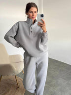 Comfortable Oversized Fleece Tracksuit