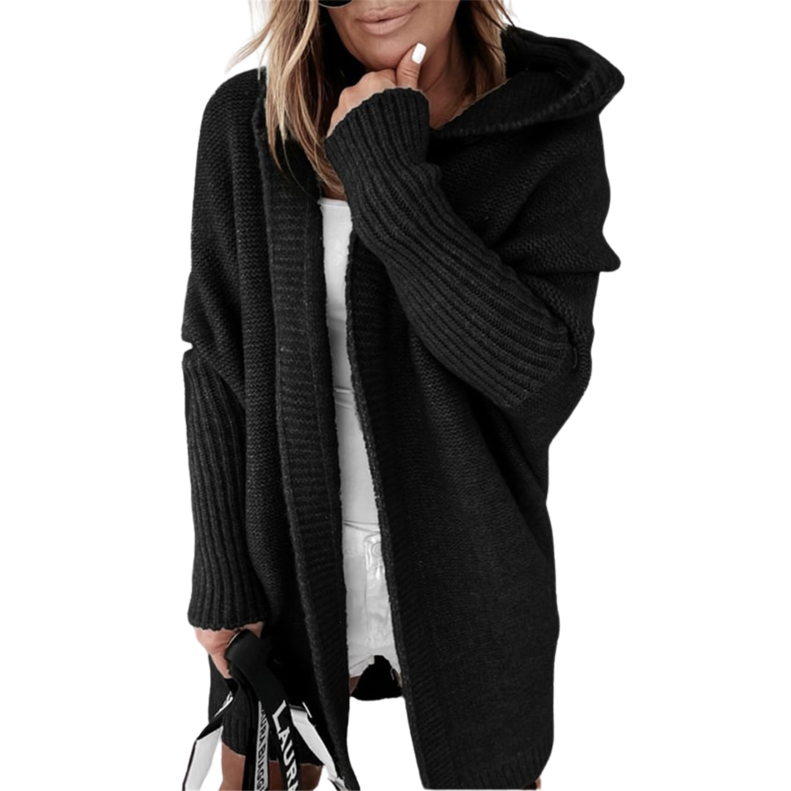 Women's Oversized Long Hoodie Vest