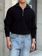 MAX | Stylish Men's Zip-Up Sweater for Easy Casual Chic