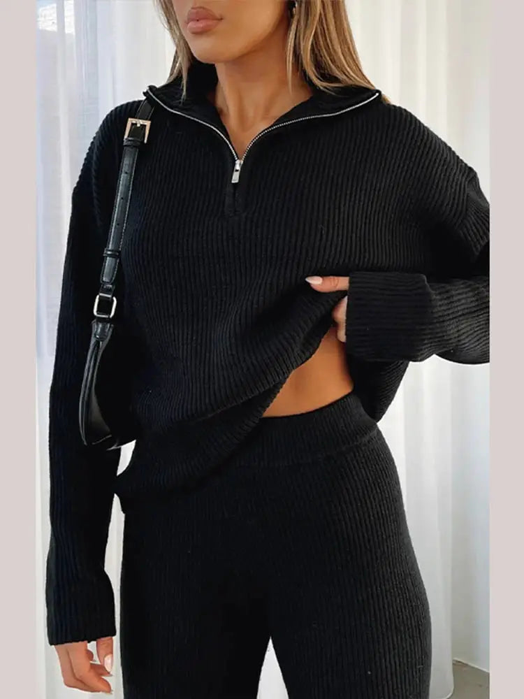 Kim | Knit Flared Ensemble