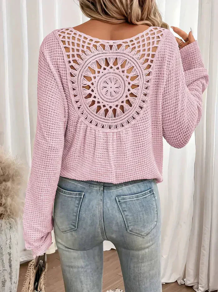 Chloé - Bohemian Crochet Knit Sweater