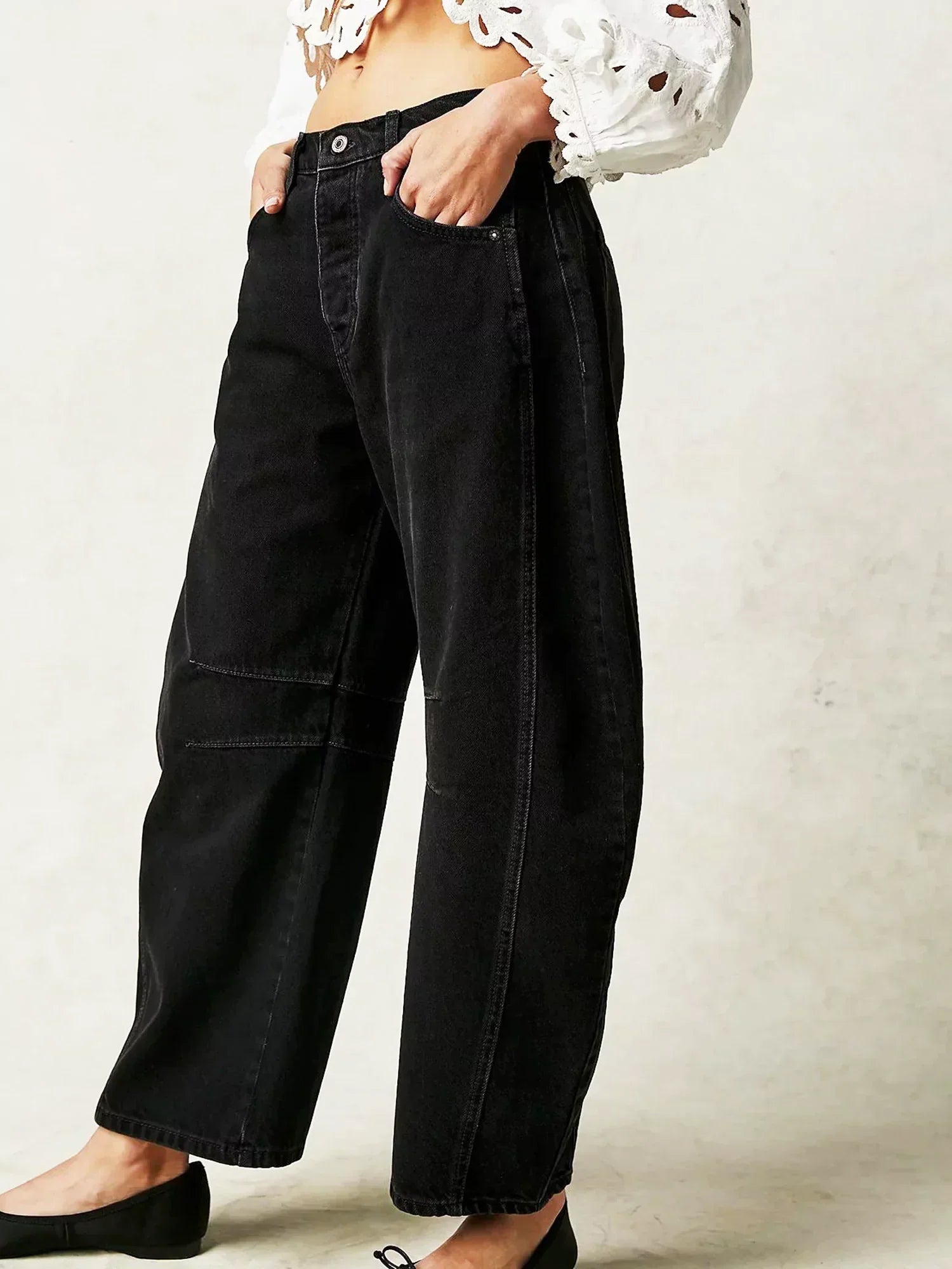 Zillah – High-Waisted Wide Leg Barrel Jeans