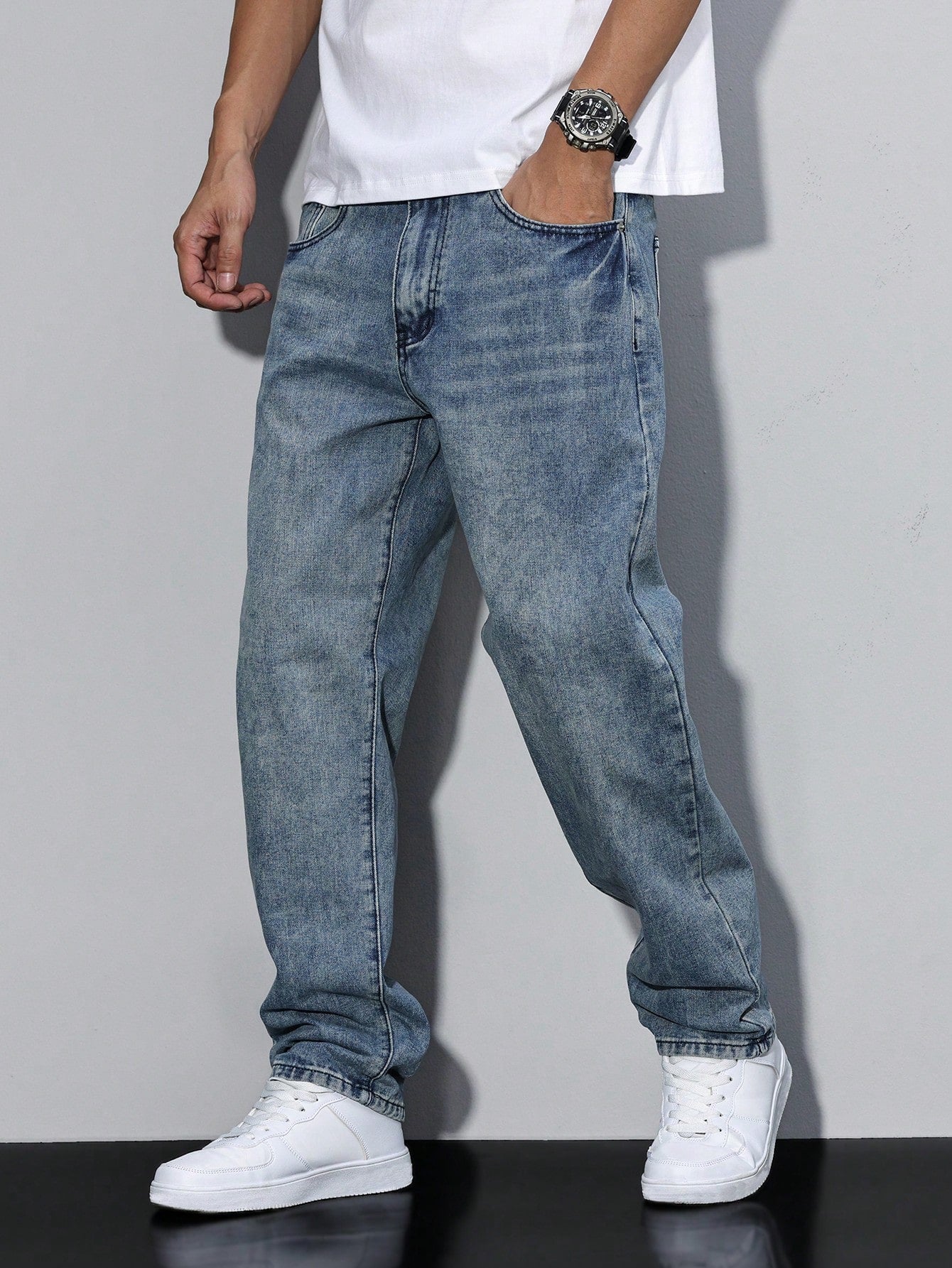 MAVINO | Men's Relaxed Fit Oversized Denim Jeans