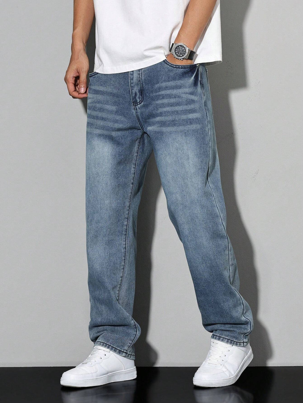 MAVINO | Men's Relaxed Fit Oversized Denim Jeans