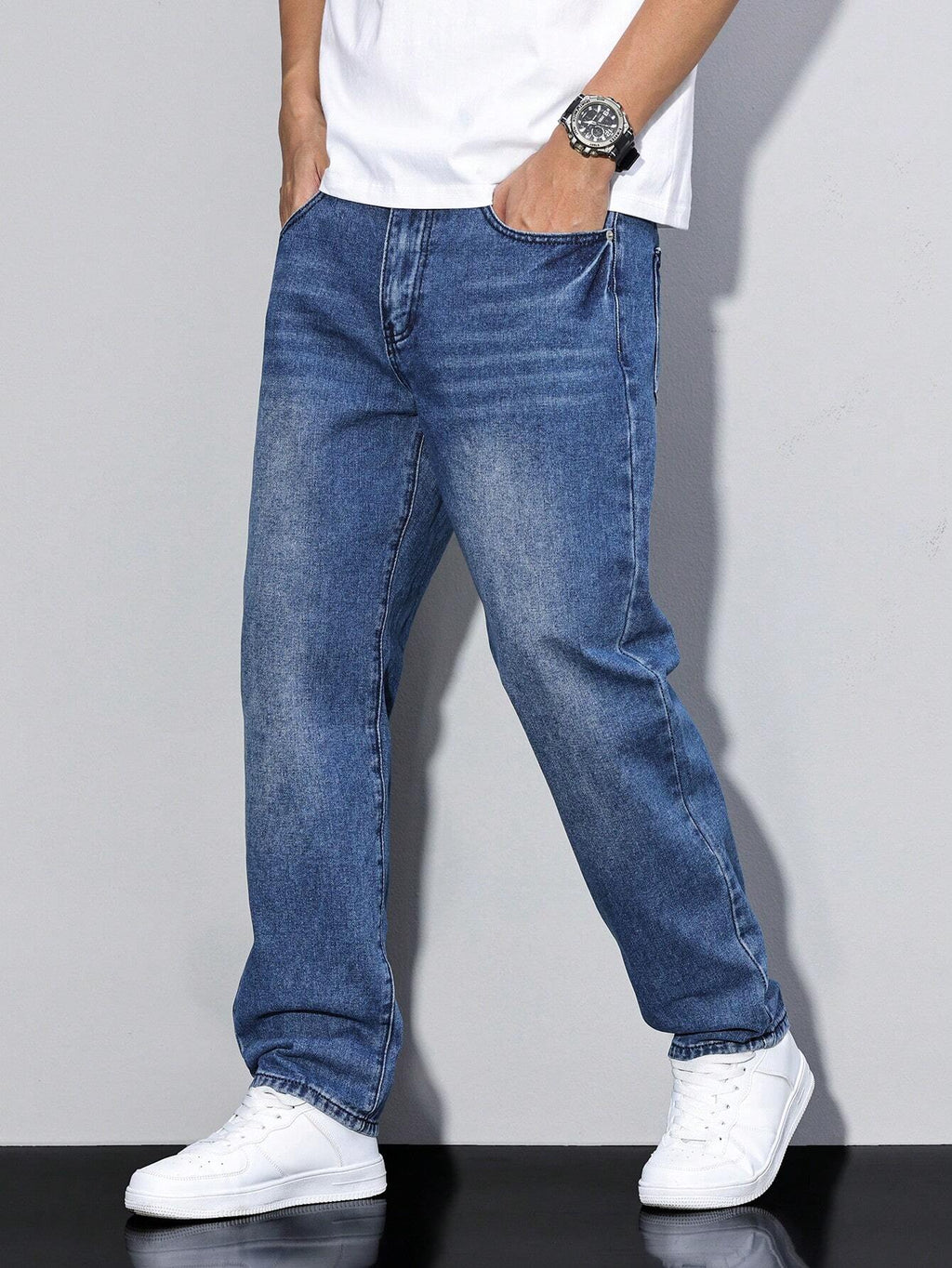MAVINO | Men's Relaxed Fit Oversized Denim Jeans
