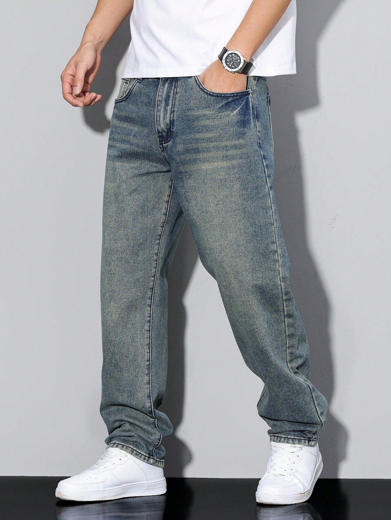 MAVINO | Men's Relaxed Fit Oversized Denim Jeans