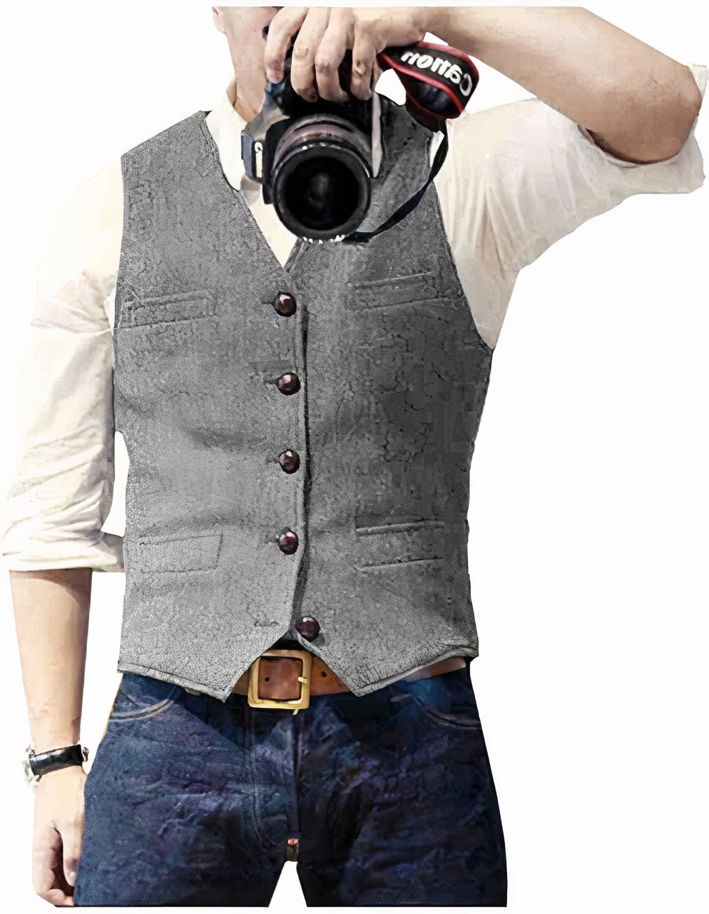 Daan | Trendy Button-Up Men's Gilet