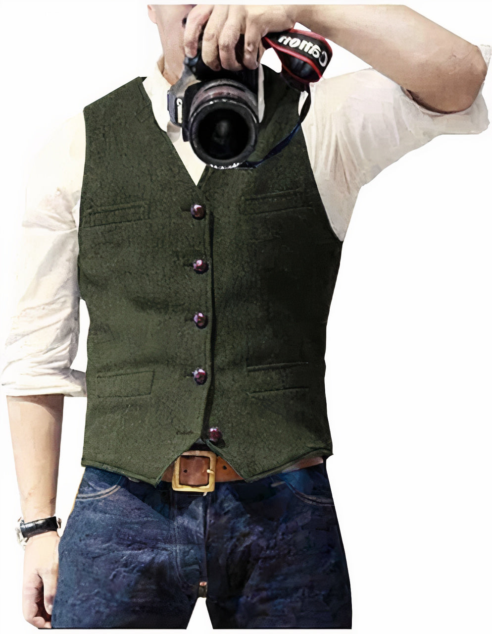 Daan | Trendy Button-Up Men's Gilet