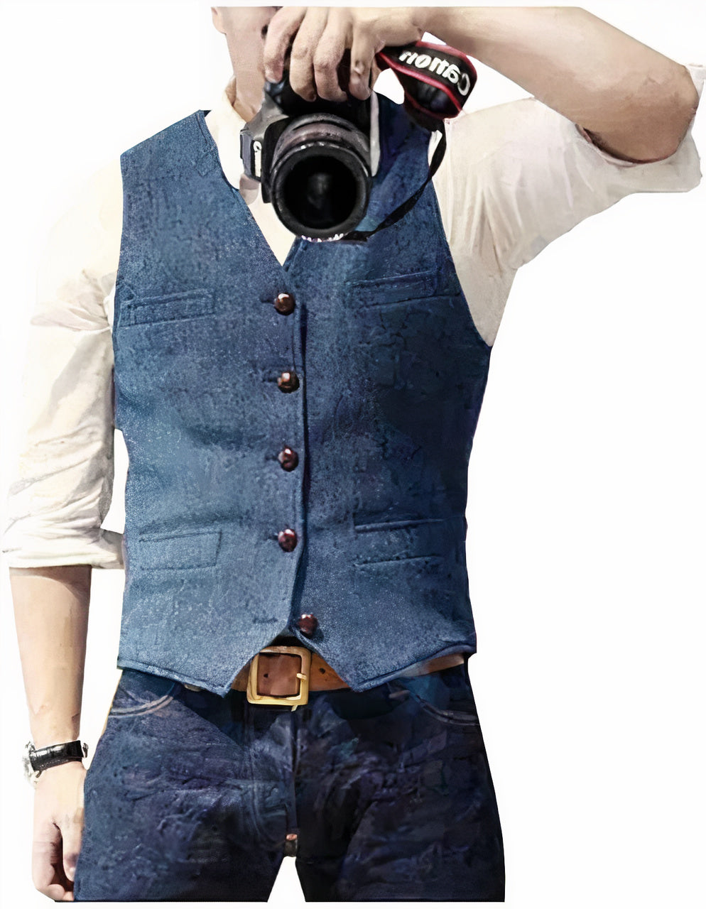 Daan | Trendy Button-Up Men's Gilet