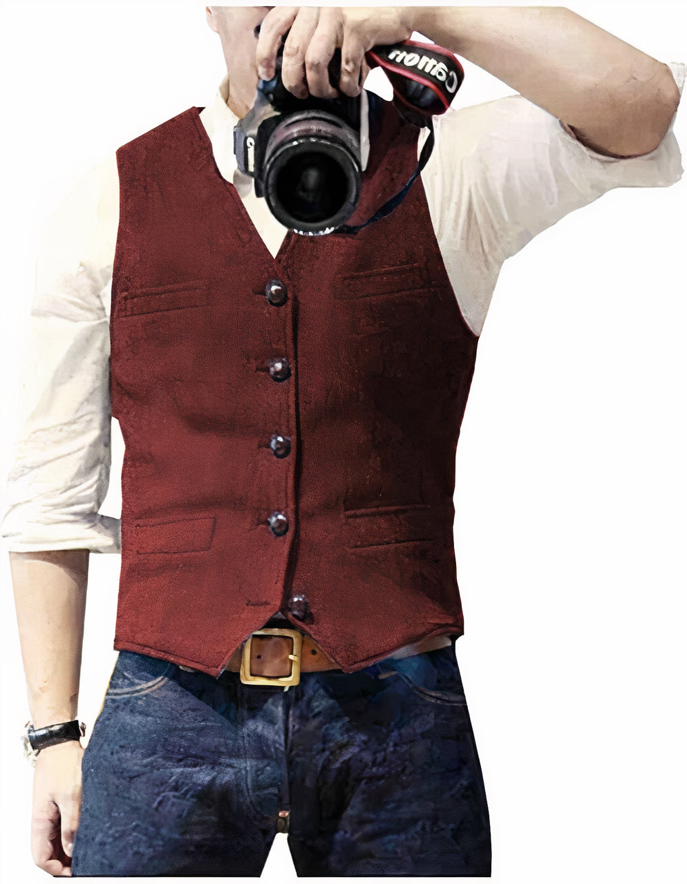 Daan | Trendy Button-Up Men's Gilet