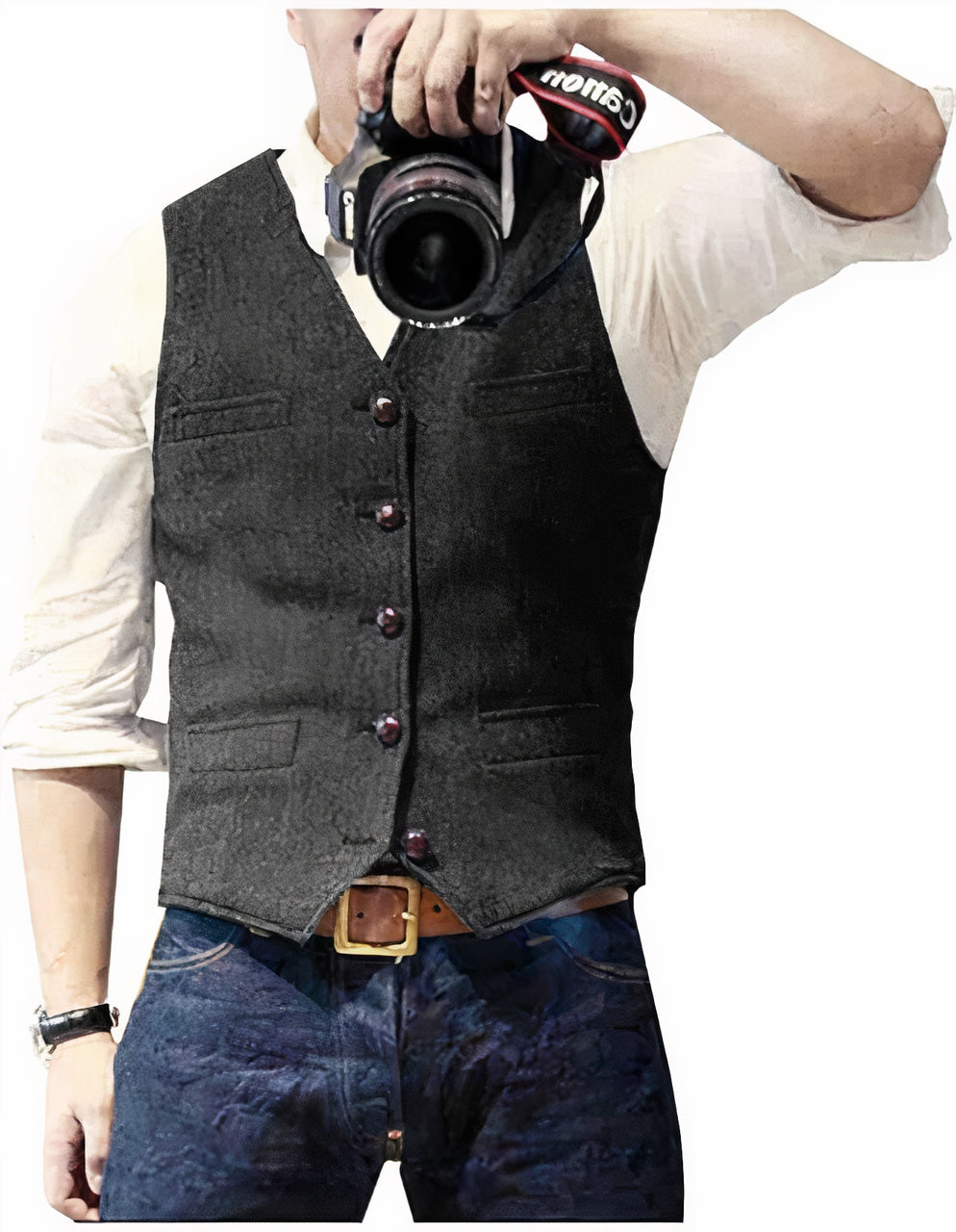 Daan | Trendy Button-Up Men's Gilet