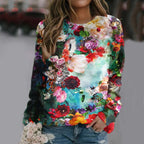 Dagmar | Women's Round Neck Jumper with Assorted Prints