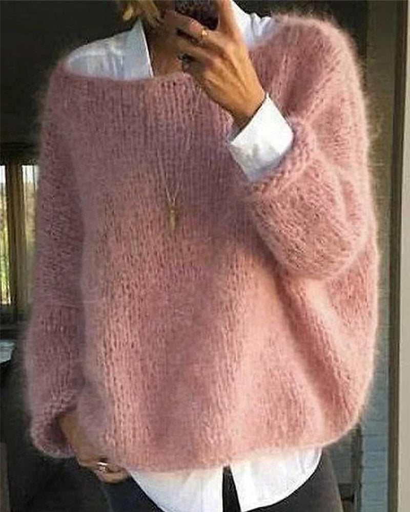 Danique Mell | Simple Off-Shoulder Cozy Sweater
