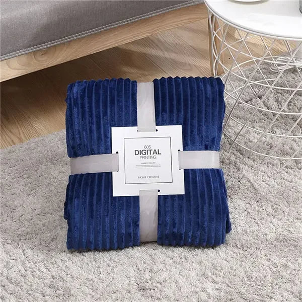 Cozy Velvet Fleece Blanket for Winter Warmth