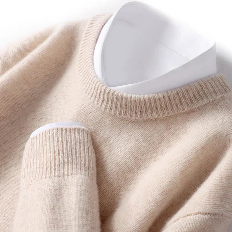 David | Men's Crew Neck Wool Sweater