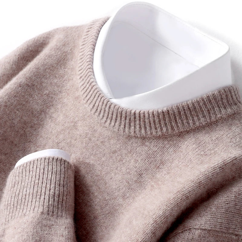 David | Men's Crew Neck Wool Sweater