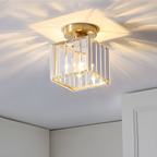 Contemporary Crystal Ceiling Fixture – CrystalGlow