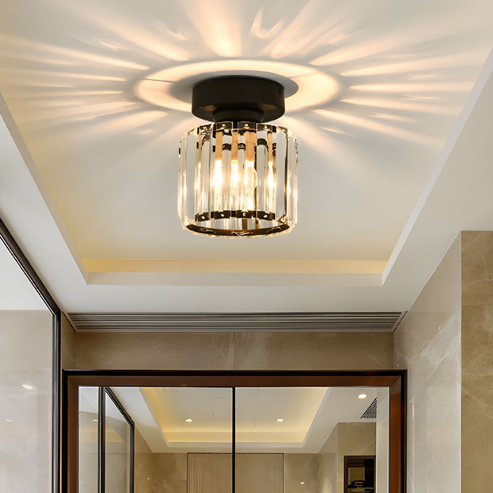 Contemporary Crystal Ceiling Fixture – CrystalGlow