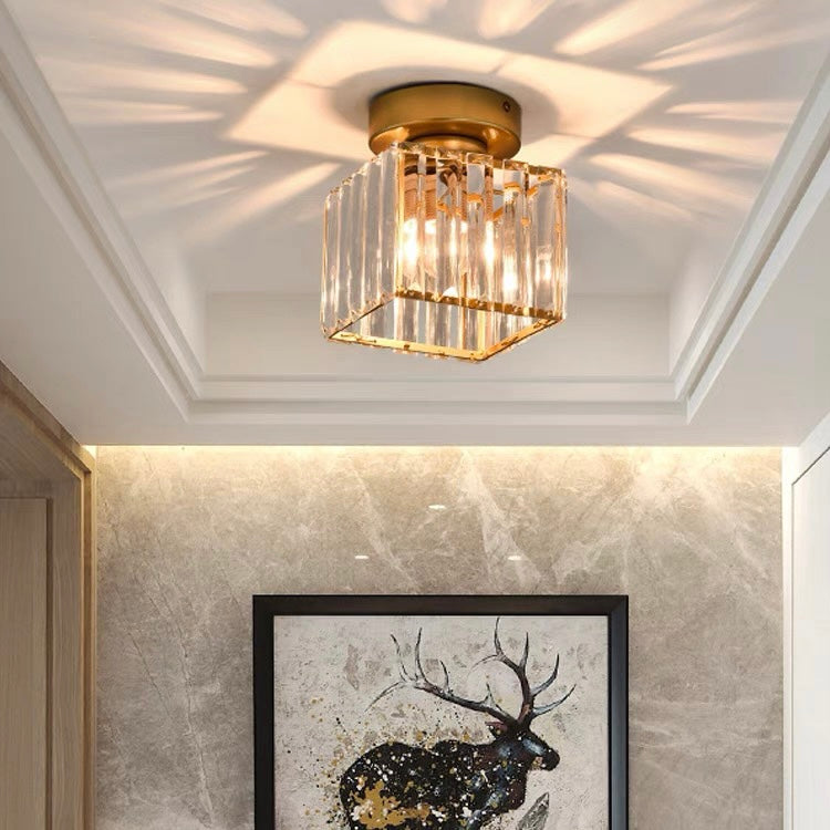 Contemporary Crystal Ceiling Fixture – CrystalGlow