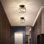 Contemporary Crystal Ceiling Fixture – CrystalGlow