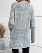 Deqa | V-Neck Long Jumper with Pockets