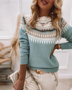 Deqalli | Cozy Long Sleeve Sweater