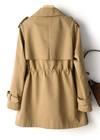 Stylish Women's Belted Mini Trench Coat for Spring